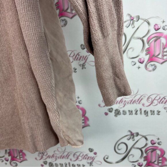 M Made in Italy sweater top tie dye Beige Long Sleeve Sweater Italy 🇮🇹 - Picture 4 of 10